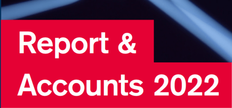 report and accounts text in red box